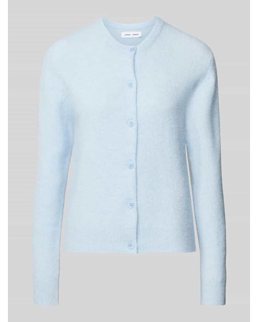 Samsøe & Samsøe Blue Strickjacke Mit Knopfleiste