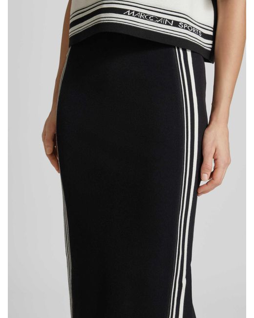Marc Cain Midirok Met Elastische Band Met Label in het Black