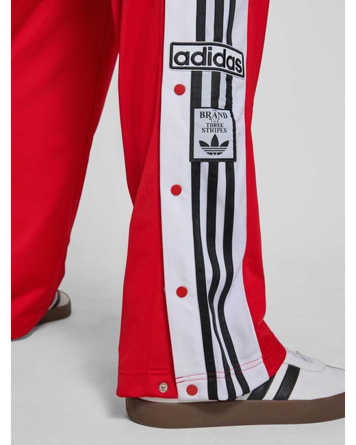 Adidas Originals Trainingsbroek Met Drukknopen Opzij En Elastische Band in het Red voor heren