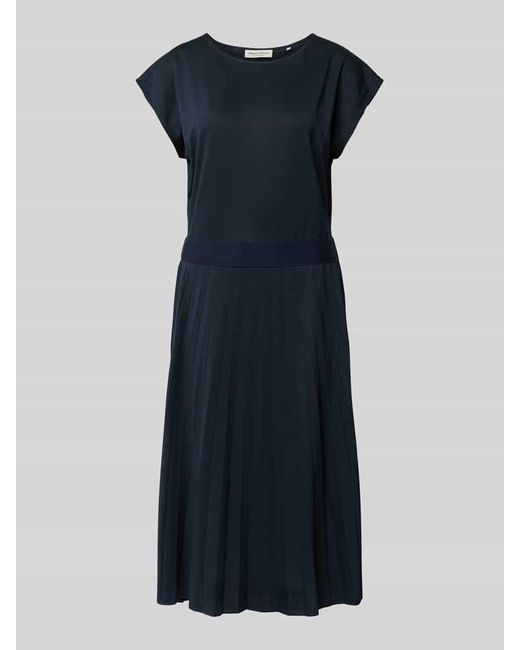 Marc O' Polo Blue Midikleid mit Rundhalsausschnitt