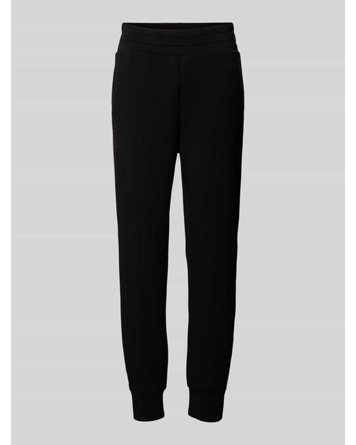 Guess Black Regular Fit Sweatpants mit Galonstreifen Modell 'SIMONNE'