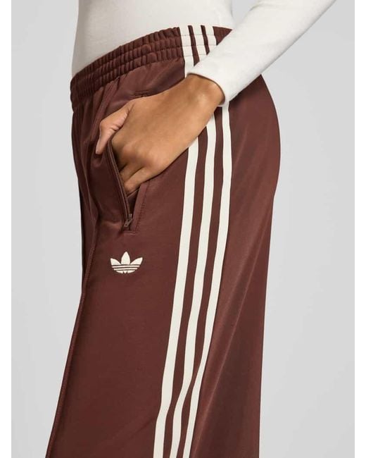 Adidas Originals Brown Flared Sweatpants mit Label-Stitching Modell 'FIREBIRD'