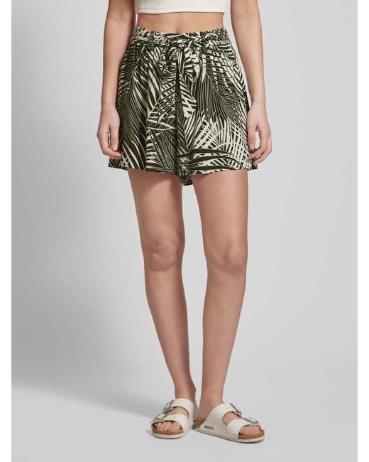 ONLY Multicolor Loose Fit Shorts Mit Bindegürtel Modell 'Nova Life Jasmin'