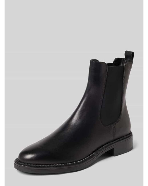 Tamaris Black Chelsea Boots mit echtem Leder