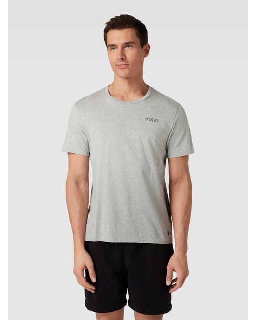 Polo Ralph Lauren T-Shirt mit Label-Print Modell 'LIQUID COTTON' in Gray für Herren