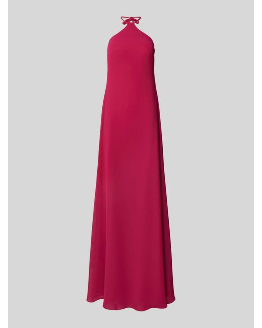 TROYDEN COLLECTION Pink Abendkleid in unifarbenem Design