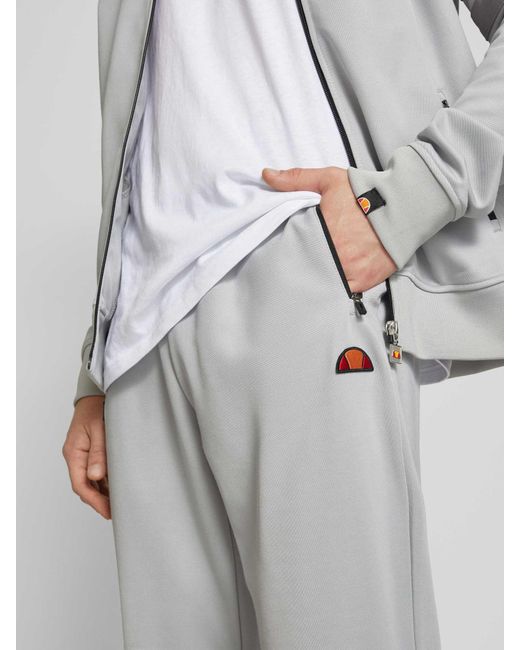 Ellesse Regular Fit Trackpants Met Labelbadge, Model 'Palminteri' in het Gray voor heren