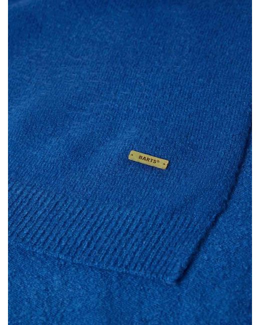 Barts Blue Schal mit Label-Patch Modell 'Witzia'