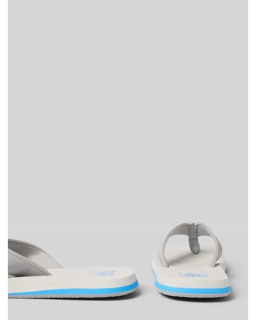 Reef Zehentrenner Mit Label-Details Modell 'The Layback' in White für Herren