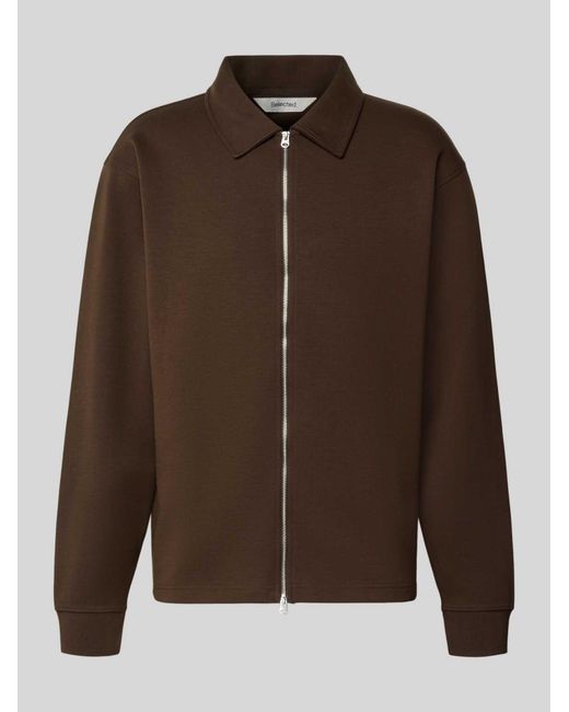 SELECTED Sweatvesten in het Brown voor heren