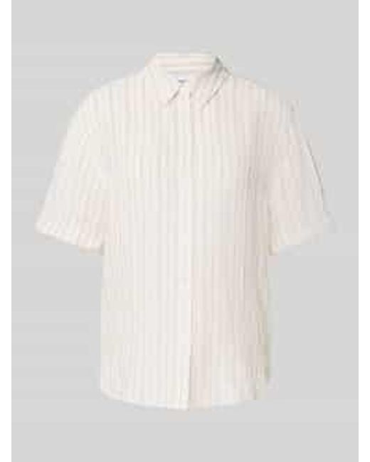 Samsøe & Samsøe Regular Fit Linnen Blouse in het White