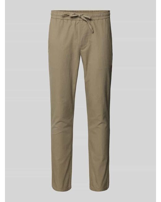 Only & Sons Cropped Stoffhose aus Leinen-Mix Modell 'LINUS' in Natural für Herren