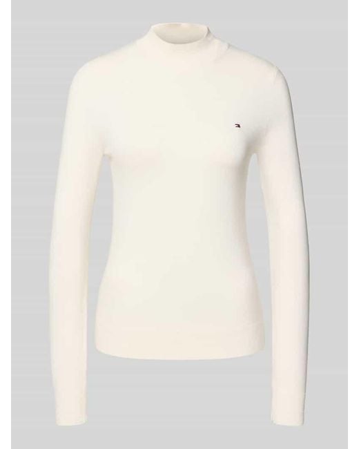 Tommy Hilfiger Natural Regular Fit Pullover aus Baumwoll-Mix