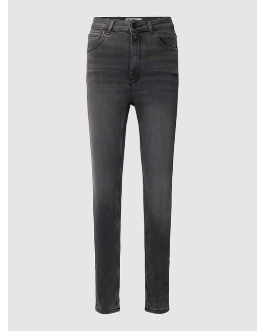 Review Skinny Fit Jeans im 5-Pocket-Design in Gray für Herren