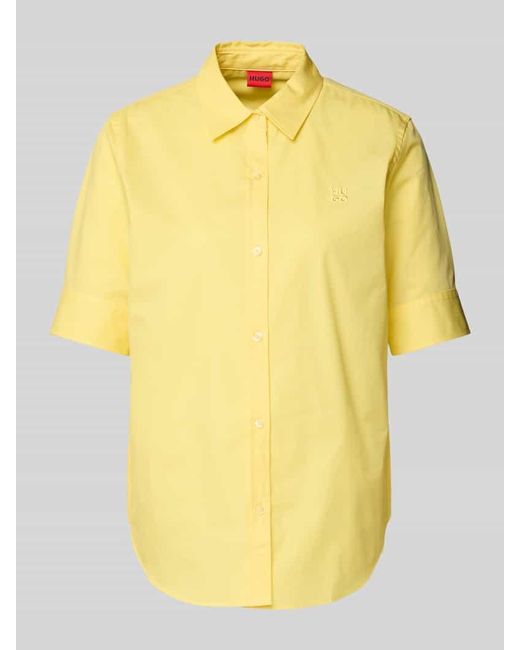 HUGO Yellow Hemdbluse mit Knopfleiste