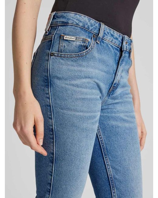 Guess Blue Flared Jeans Mit 5-Pocket-Design
