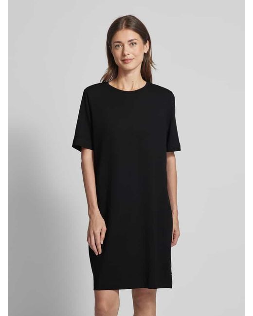 ARMEDANGELS Black T-Shirt-Kleid mit Rundhalsausschnitt Modell 'MAARILIANA'