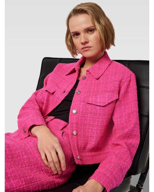 HUGO Cropped Blazer mit Umlegekragen Modell 'Akulanna' in Pink für Herren