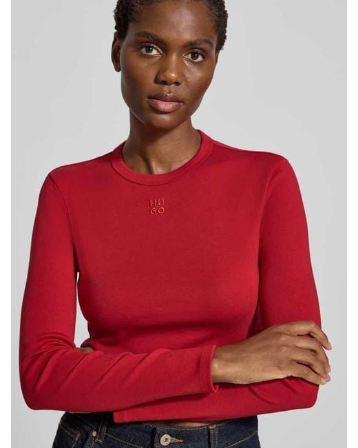 HUGO Red Regular Fit T-Shirt aus Baumwoll-Mix MODELL 'DELORIS'