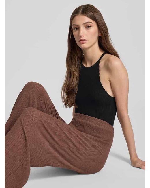 ONLY Black Slim Fit Top aus Feinstrick-Viskose-Mix Modell 'GEMMA'
