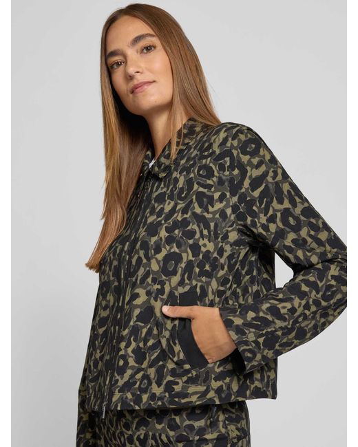 Marc Cain Regular Fit Blazer Met Ritssluiting in het Black
