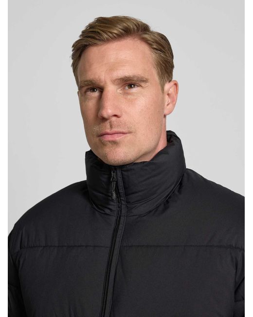 Tom Tailor Regular Fit Buffer Jacket Met Opstaande Kraag in het Black voor heren