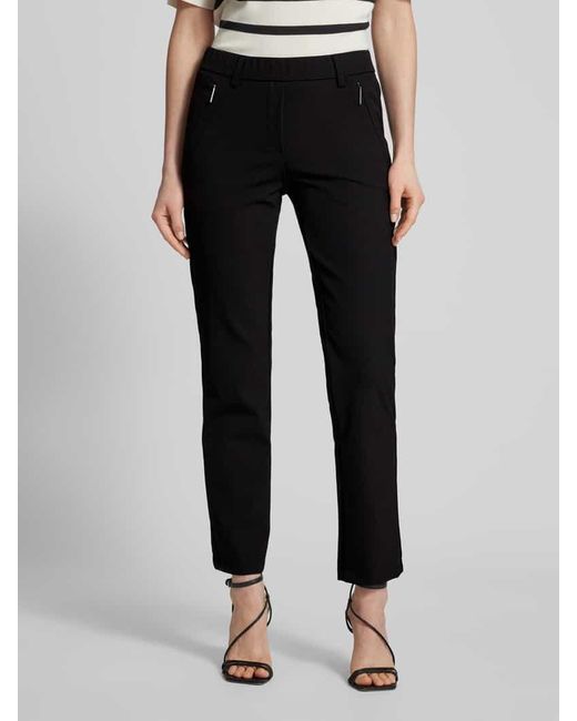 Gardeur Black Regular Fit Hose mit elastischem Bund Modell 'Zene'