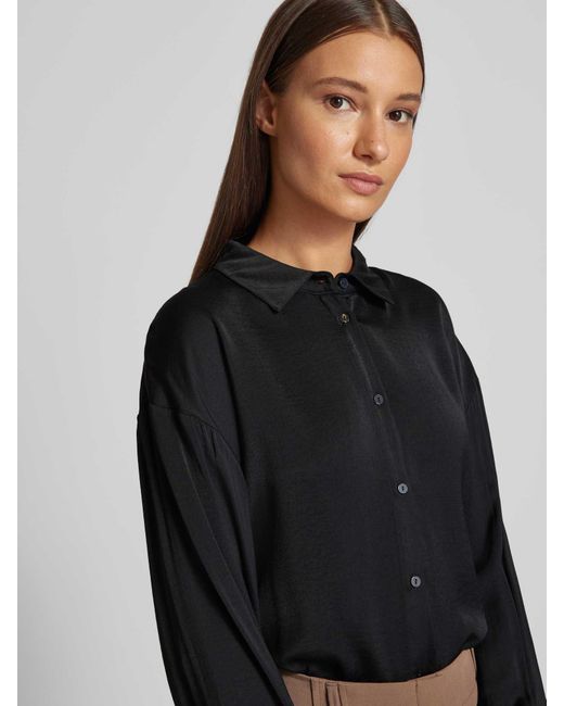 MSCH Copenhagen Overhemdblouse Met Knoopsluiting in het Black