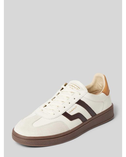 Gant Sneaker Van Echt Leer in het Natural
