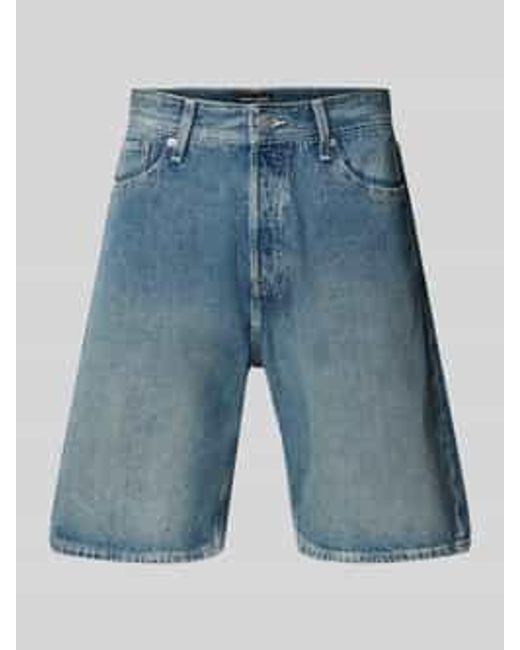 Jack & Jones Baggy Fit Korte Jeans in het Blue voor heren