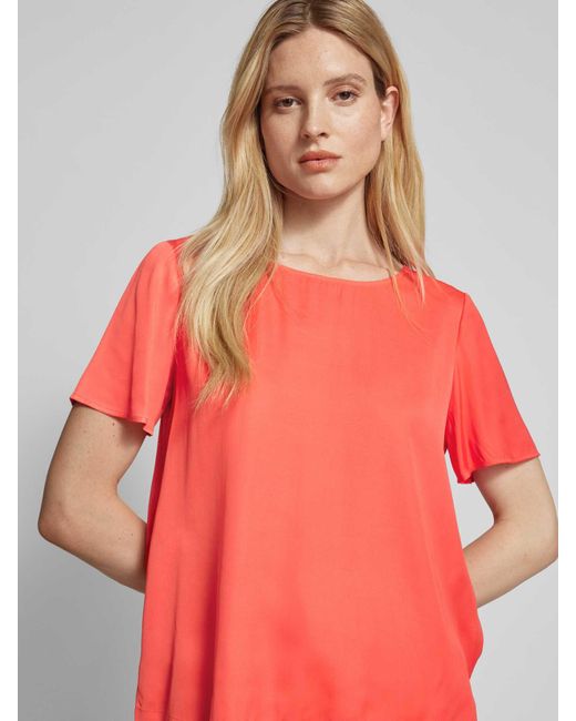 Comma, Pink Blusenshirt mit Seitenschlitzen