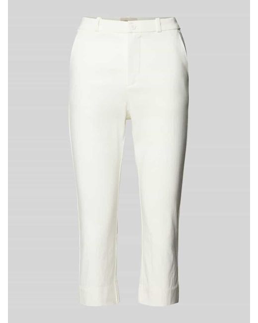 Freequent White Caprihose Mit Französischen Eingrifftaschen Modell 'Solvej'