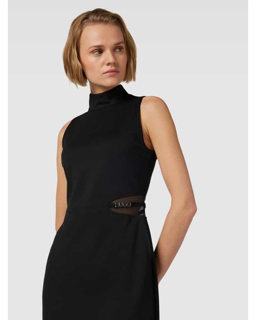 HUGO Black Kleid mit Label-Detail Modell 'Kirine'
