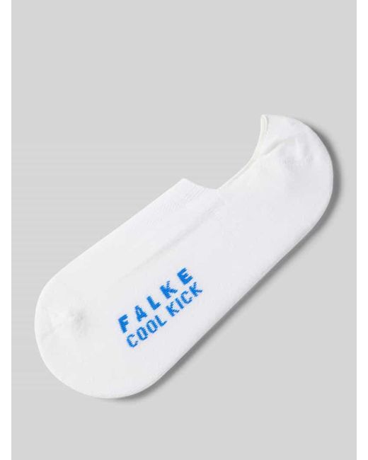Falke White Sneakersocken mit Label-Print