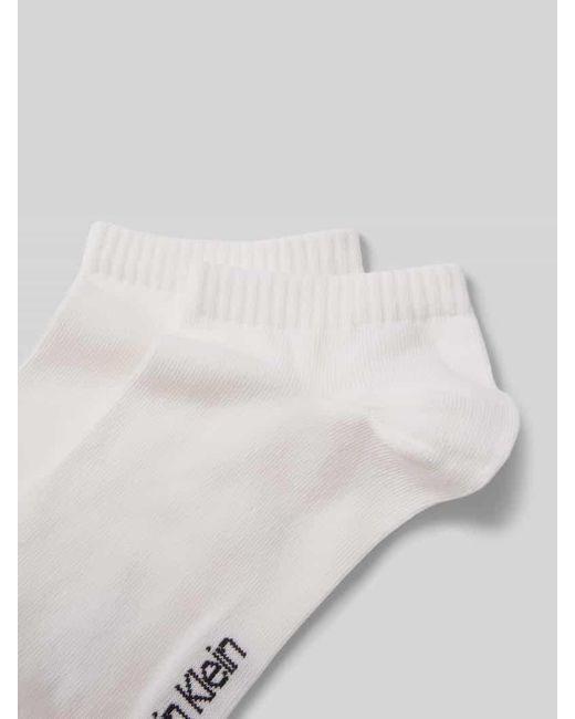 Calvin Klein Natural Socken mit Label-Print im 2er-Pack