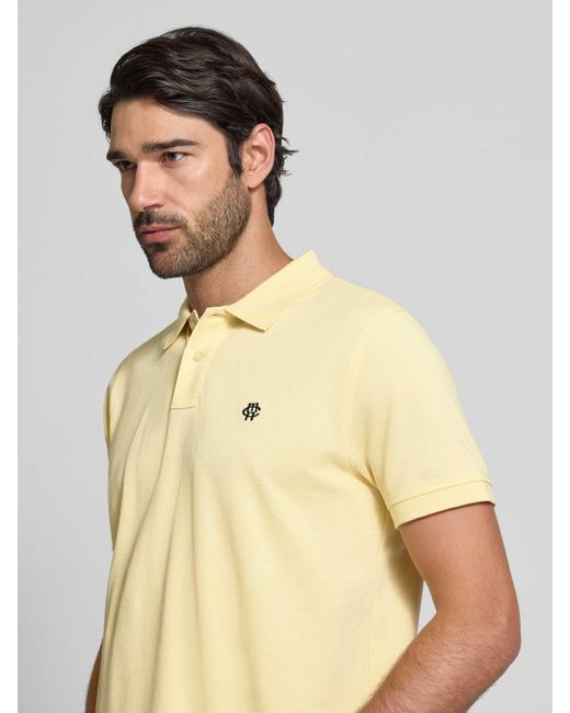 Mcneal Poloshirt Met Labelstitching in het Yellow voor heren