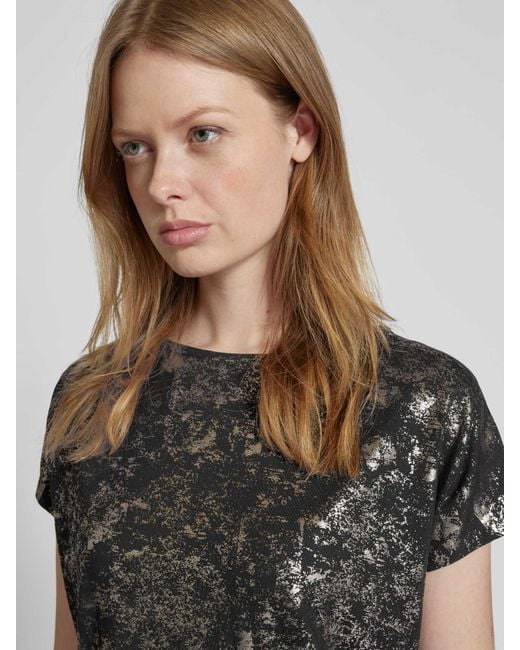 S.oliver Regular Fit T-shirt Met Viscose in het Black
