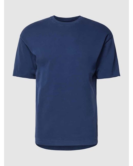 Drykorn T-Shirt mit Label-Detail Modell 'EROS' in Blue für Herren