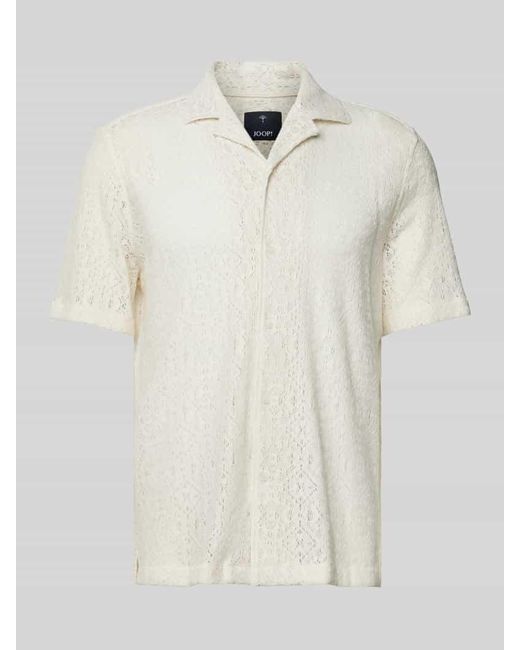 Joop! Regular Fit Freizeithemd Mit Resortkragen Modell 'Kawai' in White für Herren