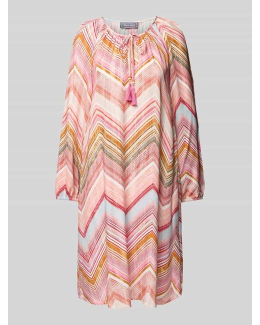 White Label Pink Knielanges Kleid mit Eingrifftaschen