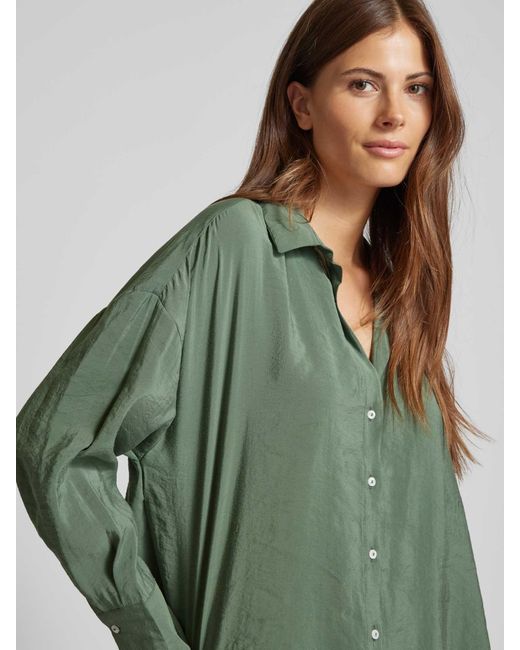 ONLY Blouse Met Overhemdkraag, Model 'Zazima' in het Green
