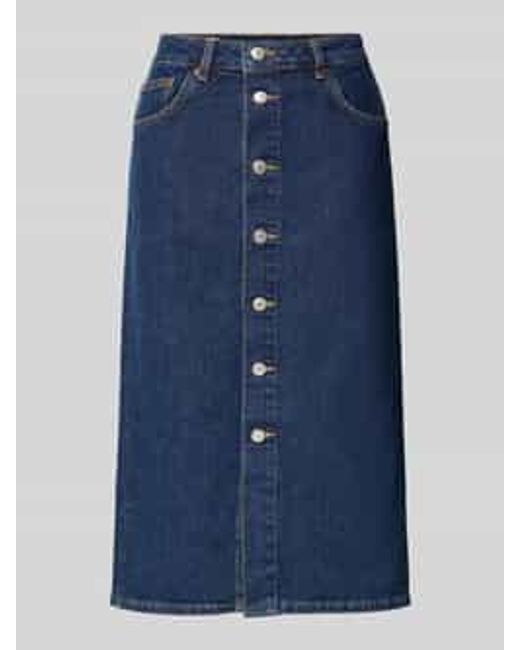 Gant Jeansrok Met Knoopsluiting in het Blue
