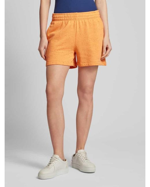 Jake*s Orange Sweatshorts mit elastischem Bund