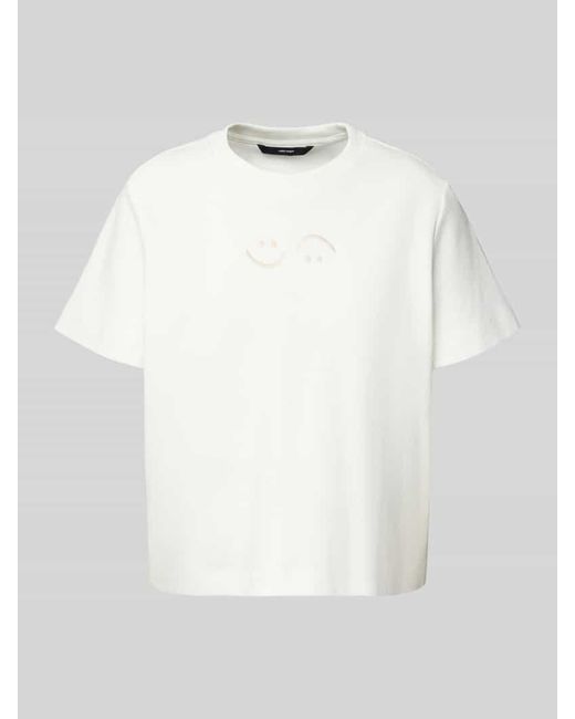 Vero Moda White Oversized T-Shirt aus reiner Baumwolle Modell 'SARA METTE'