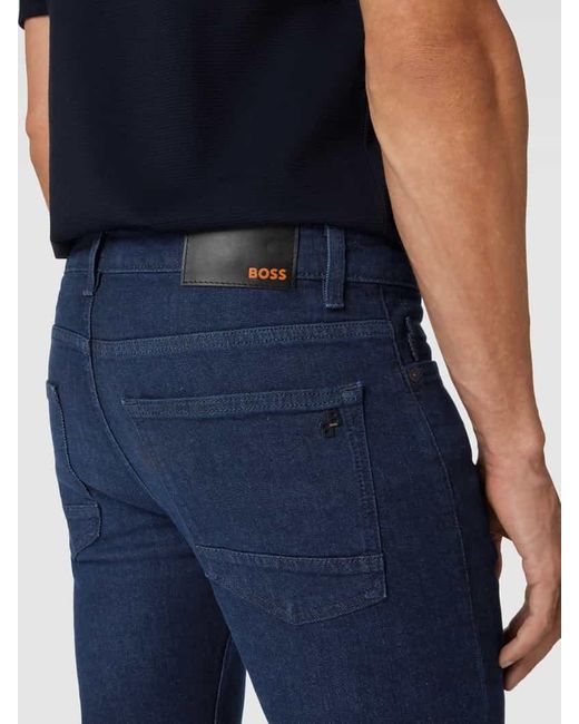 Boss Jeans Im 5-Pocket-Design Modell 'Deleware' in Blue für Herren