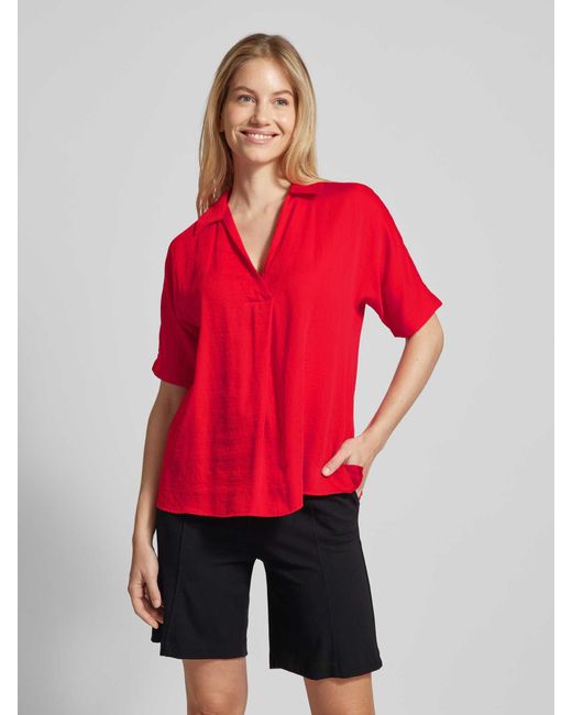someday. Red Blusenshirt mit Umlegekragen Modell 'Zerike'