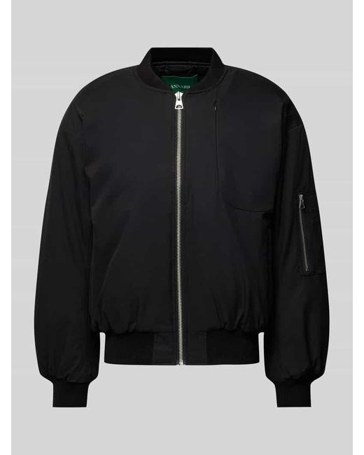 ANNARR Jacke Mit Reißverschlusstasche Modell 'Anrraf Flight' in Black für Herren