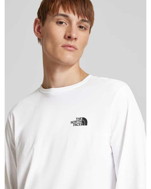 The North Face Longsleeve Mit Label-Print in White für Herren