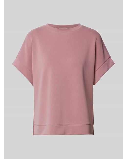 Rich & Royal Pink Sweatshirt mit 1/2-Arm