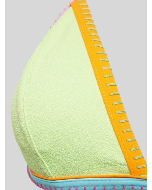 Banana Moon Bikiniset Met Structuurmotief in het Yellow